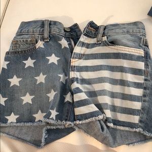 An American styled jean girls short